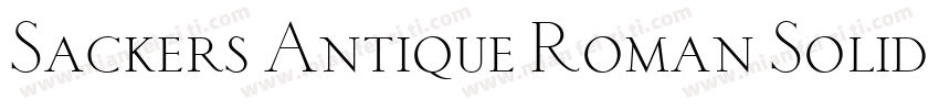 Sackers Antique Roman Solid AT字体转换